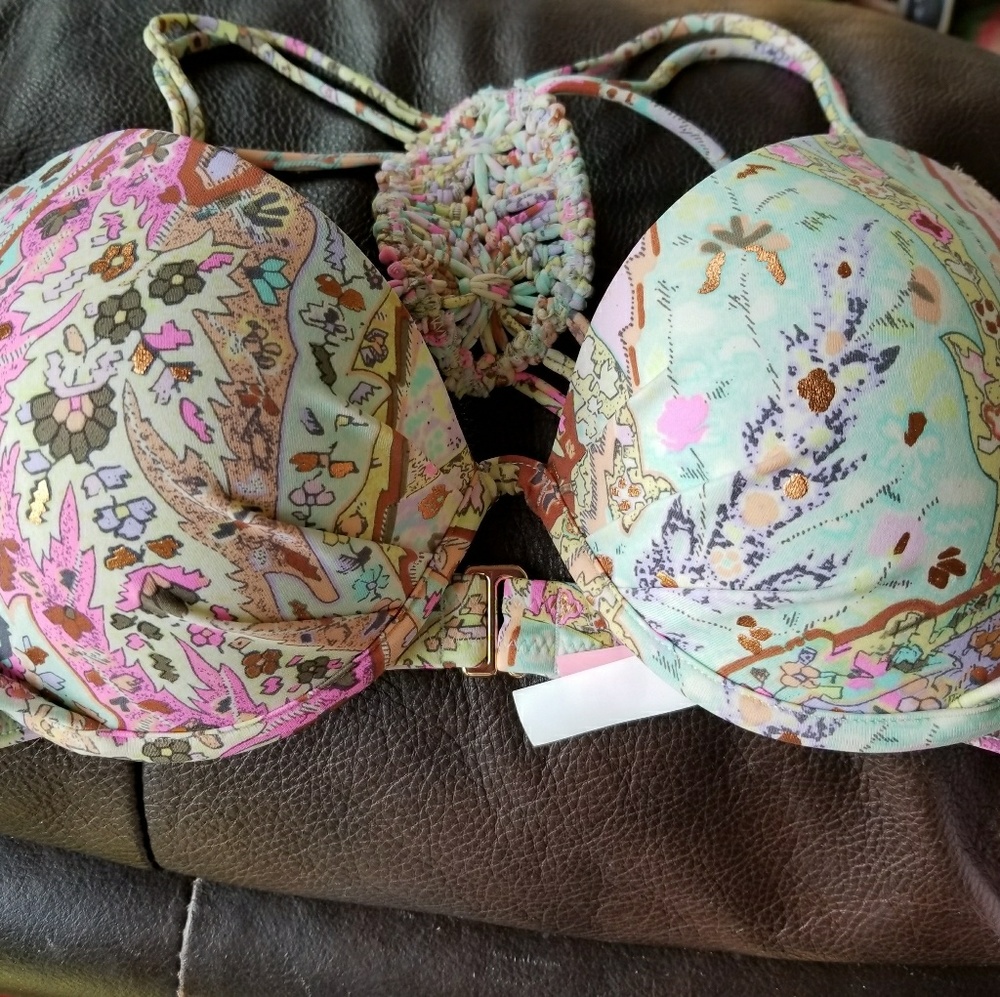 Victoria secret boho crochet bikini top